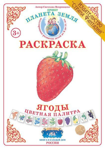 Раскраска Цветная палитра Ягоды